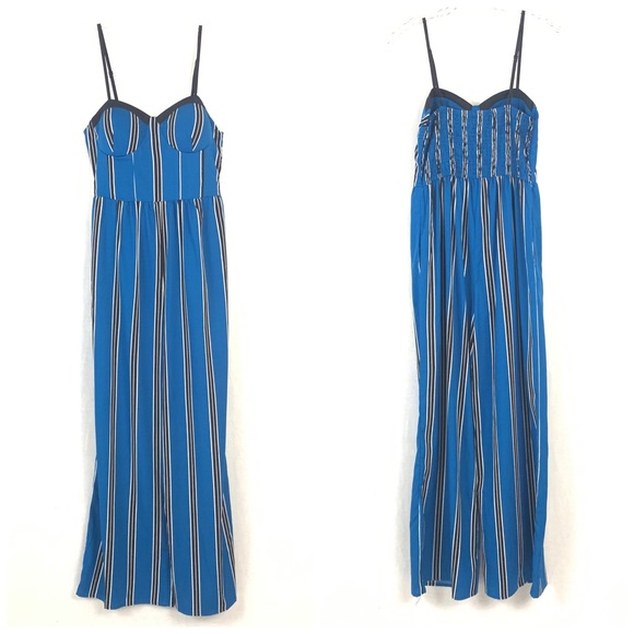 Band of Gypsies Striped Sweetheart Jumpsuit NWT - Picture 2 of 8